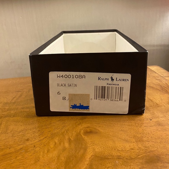 Vintage Ralph Lauren Black Satin Shoes Size 6 - Picture 16 of 16